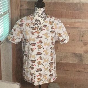 Women Christmas Reindeer Scrubs